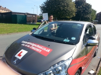 Congratulations on passing your driving test well done....