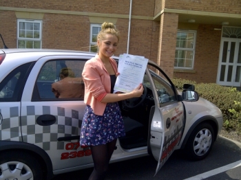Well done a pass with out any faults congratulations....