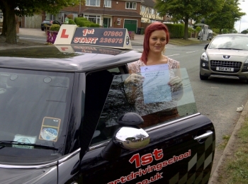 Well done on passing your driving test 3 minor faults...