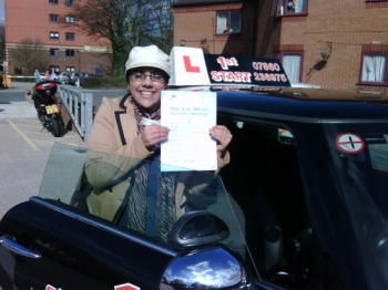 Congratulations on passing your driving test well done...