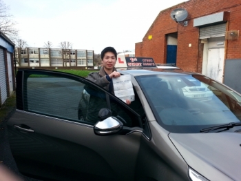 Well done congratulations on passing your driving test