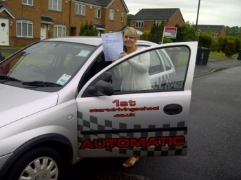 5/11  Well done passing your driving test...