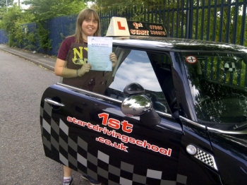 congratulations on passing your driving test with 3 minor faults well done...