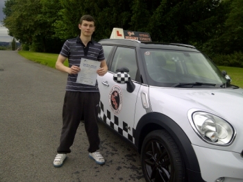 Congratulations on passing your driving test with 2 minor faults