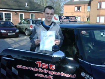 Well done congratulations on passing your Driving Test