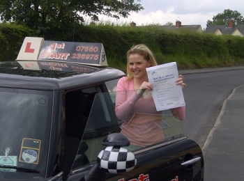 Congratulations on passing your driving test well done....